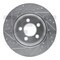 Dynamic Friction Co Brake Rotor Drilled And Slotted Silver, 631-42020R 631-42020R - alternate 1